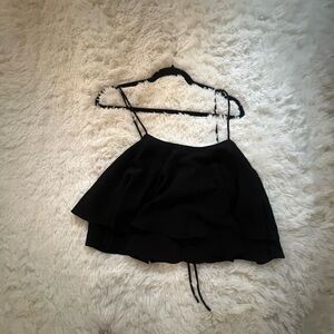 Free People Black Crop Top